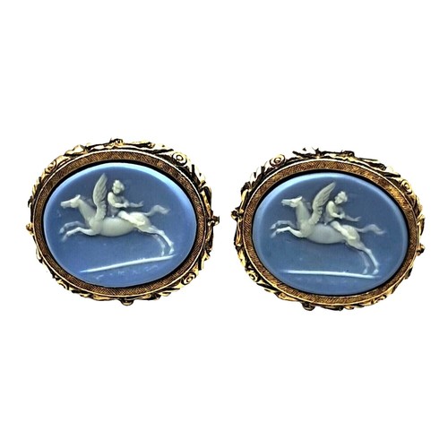 Boutons De Manchette Vintage Doré 10K – Hadley USA Années 1960-80