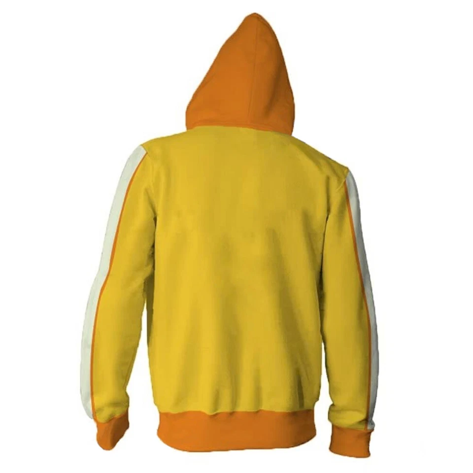 My Hero Academia Fatgum Hoodie Cosplay Jacket Sweatshirt Yellow Pullover - Image 2 of 2
