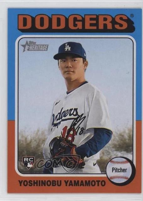 2024 Topps Heritage High Number Yoshinobu Yamamoto #553 Rookie RC