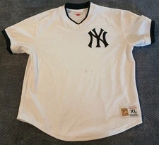 Mitchell & Ness Cooperstown Collection New York Yankees White Jersey XL
