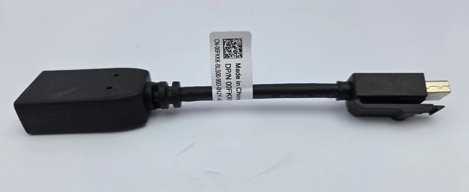 Adaptador Dell 00FKKK Mini Displayport macho a Displayport hembra - Lote de 5 - NUEVO Foto 3 de 4