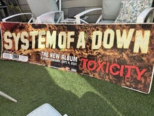 SYSTEM OF A DOWN TOXICITY Bus Stop Bench Ad- Original 2001 promo
