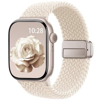 Braided Stretchy Strap Compatible with Apple Watch Series 7 38mm 40mm 41mm
