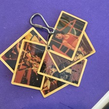 Rolling Stones Photo Keychain. 1980’s Tour. Vintage. Mick Jagger Keith Richards