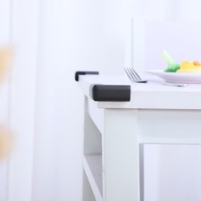 Desk Edge Foam Corner Cushion Guard Strip Soft Bumper Protector 4pcs Black