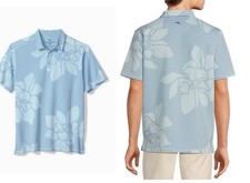 Tommy Bahama Mens Costa Wave Grande Polo in Dusty Larkspur Size 2XLT