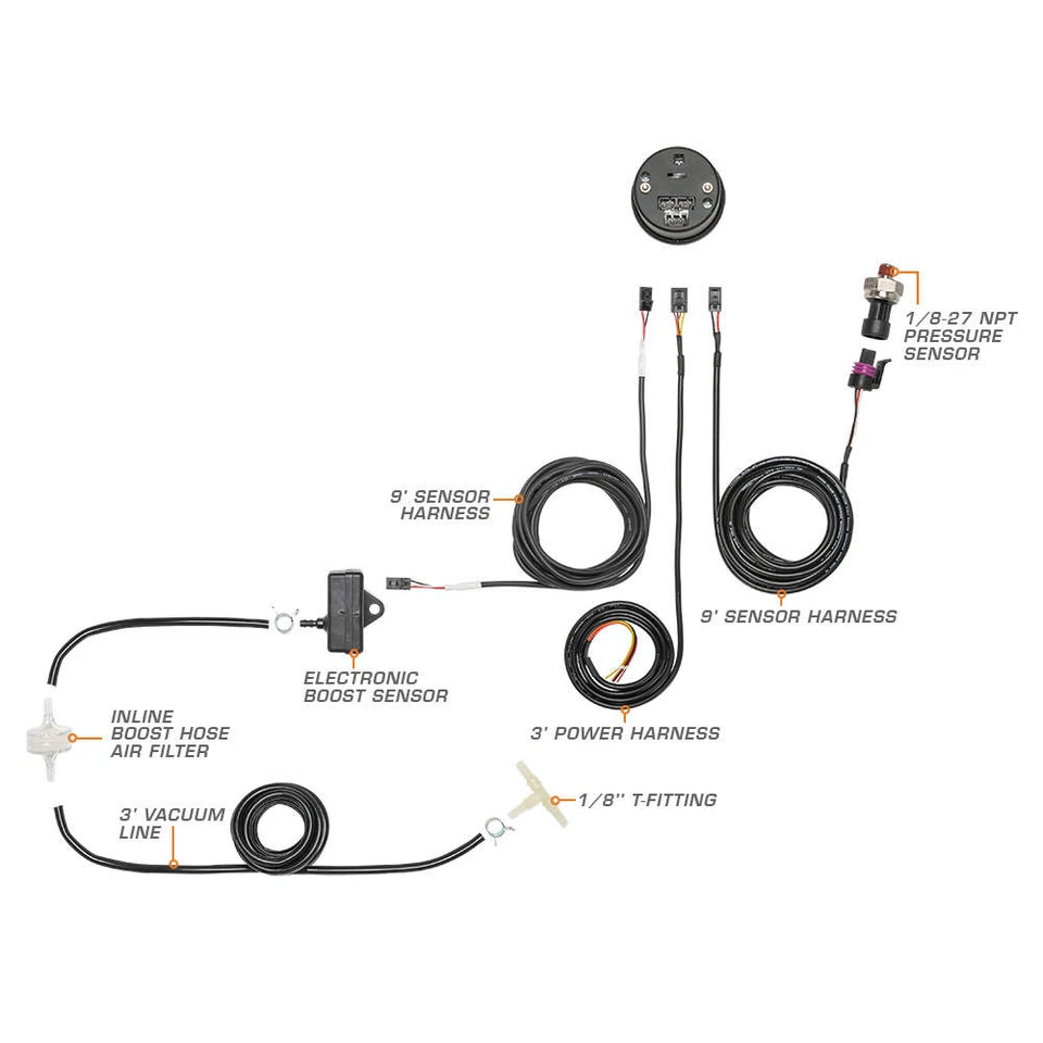 10 Color Digital Dual Boost/Vacuum & Pressure Gauge - Image 2 of 4