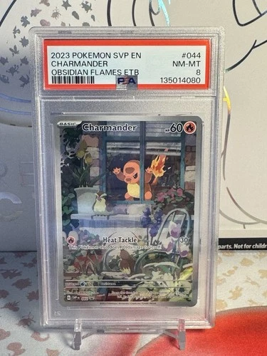 2023 POKEMON SVP EN-SV BLACK STAR PROMO #044 CHARMANDER PSA 8