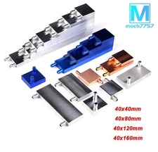 Aluminum Water Cooling Block for Liquid Water Cooler Heat Sink System PC CPU GPU