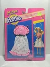 Barbie Doll My First Party Dress #4868  Pink Flowers Ruffle Green Sash