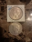 Peace dollar 1924 P and Peace dollar 1923 S