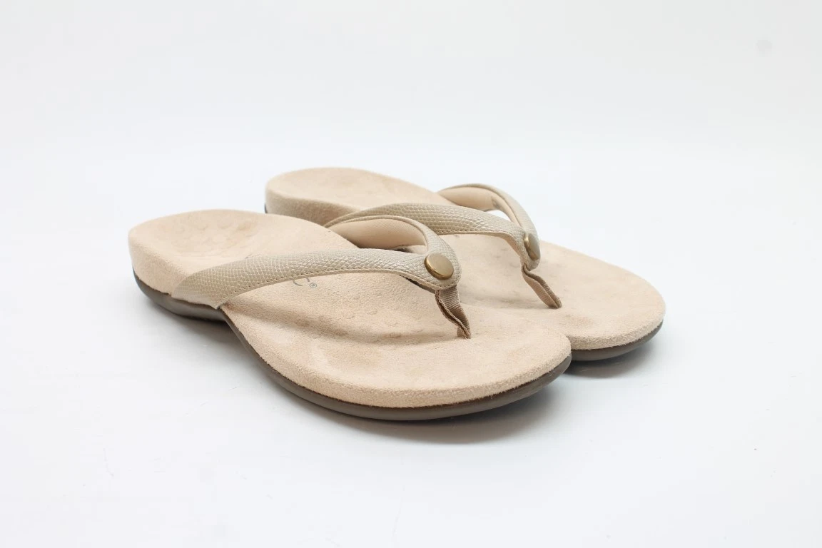 Vionic Davina Women's Semolina Tan Flip Flop Sandals FS 6.5W