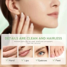 10PCS Hair Removal Paper Double Sided Cold Wax Strips Body Depilatory Patch Skin