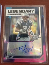 2023 Panini Ty Law 1/2 Nebula contenders optic. Patriots.