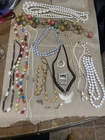 16 Piece Vintage Costume Jewelry Lot Some Signed Beads Tribal Native American