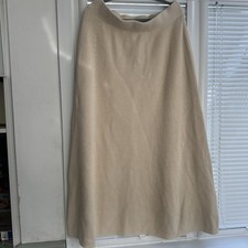 Aligne at Anthropologie - Knitted Maxi Skirt - Ivory - large