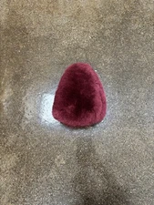 Large Burgundy 100% Lamb Wool Buffer Cover Fit 2.75”Dia x 4”High - Beck Diplomat