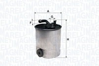Magneti Marelli Kraftstofffilter MERCEDES-BENZ A-Klasse (W168) Kraftstofffilter