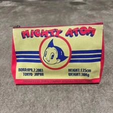 Astro Boy Pouch Retro Fabric Used 8.3x5.1x2 inches