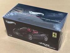 Mattel Hot Wheels Ferrari 458 Spider 1/43 Scale Black Diecast Car New MT1184W