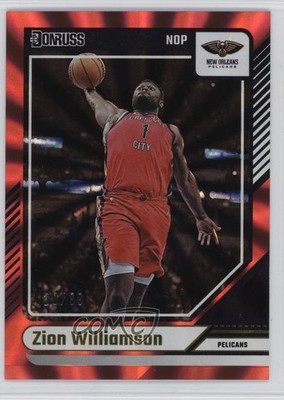 2024-25 Panini Donruss Holo Red Laser /99 Zion Williamson #129 1q3d
