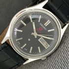 VINTAGE SEIKO EXPO 70 AUTOMATIC 7009A JAPAN MENS BLACK COLOR DIAL WATCH a2711-U