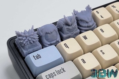 My Hero Academia Keycap Set | Unpainted Resin Artisan Caps | Cherry MX | Bakugo,