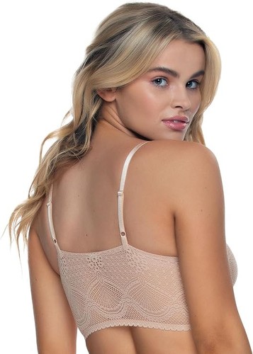 FELINA Finesse Cami Bralette Stretchy Lace Bralettes for Women NUDE L/XL - Picture 2 of 6