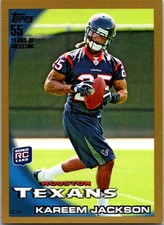 2010 Topps #2 Kareem Jackson Gold #/2010 Rookie RC