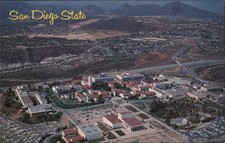 San Diego, California CA Diego State University Chrome Original Vintage Postcard