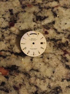 Rolex Dial For Datejust 36mm Silver With Gold/Black Markers Authentic Original