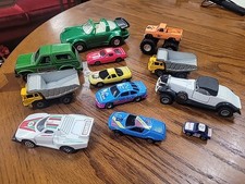 Lot of 12 Assorted Die-Cast Toy Cars - Various Brands  Models And Sizes