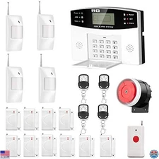 AGSHOME 99+7 Zone Wireless GSM Security Alarm System - Auto Dial 3/4G SMS Kit