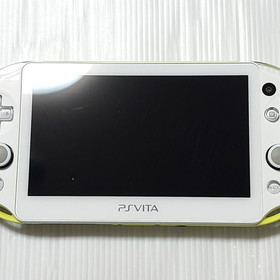 SONY PlayStation PS Vita White Lime green console PCH-2000 Tested Import Japan