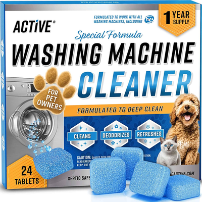 #ad ACTIVE Washing Machine Cleaner for Pet Owners Enzymatic Deep Clean Descaler for $35.92