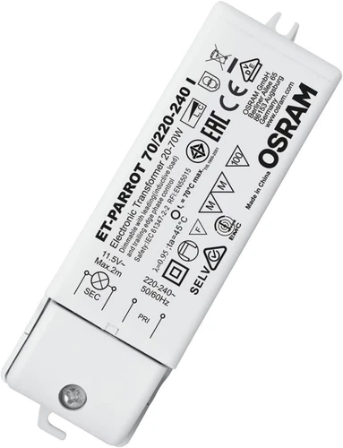 Alimentatore Elettronico Per Lampade Alogene ET-PARROT 70/220-240 I Osram - Imagen 1 de 5