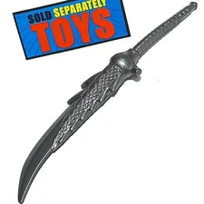 Vtg TMNT Metal Mutants Leonardo SWORD 1995 Ninja Turtles silver weapon accessory