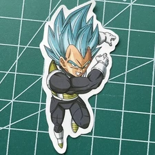 Dragon Ball Sticker Super Sayajin Blue Vegeta Hero Anime Decal Phone Guitar