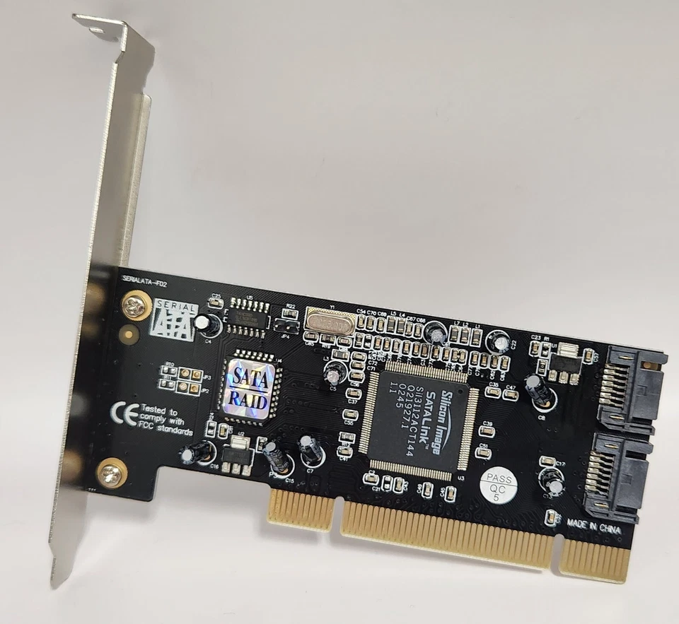 Serial ATA two-port SATA PCI card (SiI3112 sil3112 chipset) - Image 2 of 2