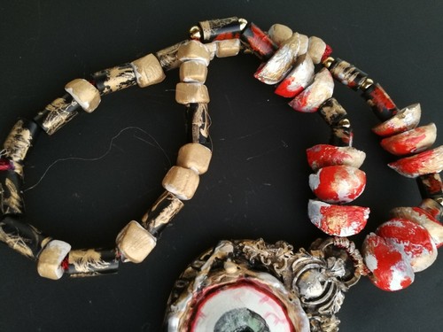 Necronomicon Talisman Witch Necklace Amulet Pendant Gothic Jewelry Evil Eye Goth - Foto 9 di 24