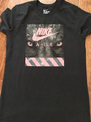 Nike T Shirt Men's Sportswear Air animal Black 666548-010 SZ