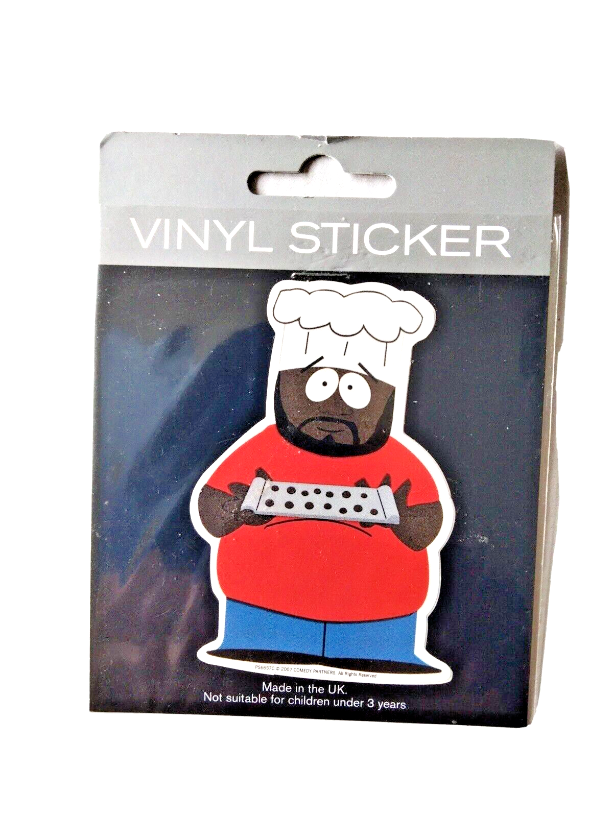 South Park Jerome ""Chef"" McElroy VINYL CAR/MOTORBIKE/HELMET/VAN DECAL STICKER