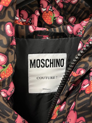 Moschino Mouse Strawberry Mouse Logo Print Jacket Size 44 XL US - Made In Italy - Picture 4 of 11