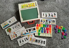 Vintage 1972 Fisher Price School Days Portable Play Desk 176 Nearly Complete