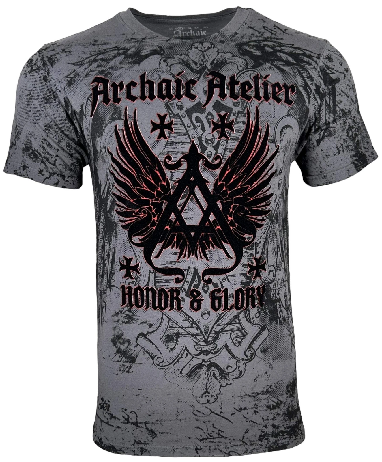 Archaic by Affliction Men's T-Shirt Achilles Biker Tattoo
Opens in a new window or tab