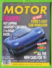 Motor Mar 1991 Callaway Twin Turbo Corvette Roadster Mercedes 500E Jaguar XJR-15
