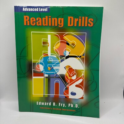 Pre-Owned Reading Drills Advanced Level (Paperback) Edward B. Fry, Ph.D.
