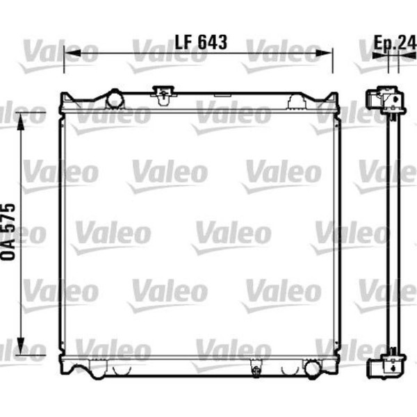 Valeo KüHler WasserküHler Passend FüR Toyota Land Cruiser 90 J9 3.0 D-4D 4WD-image