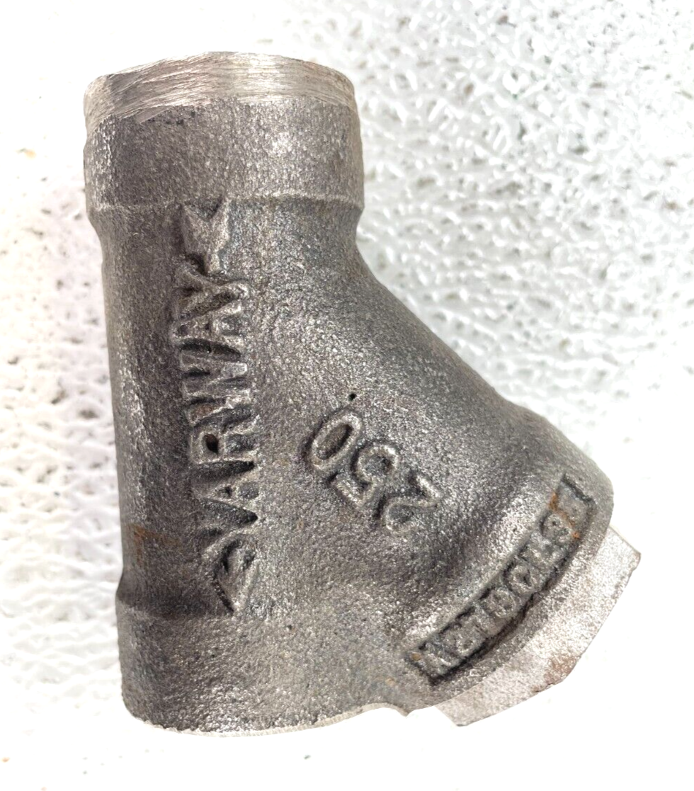 YARWAY 901 Cast Iron YStrainer 1/2" NPT 250SWP / 400WOG / 3/64" Perf