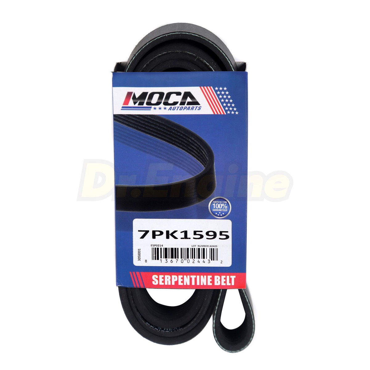 パン07 Serpentine Belt 7PK1595 Fit 01-05 Toyota RAV4 2.0L & 09-10